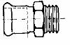 Mapress, vergngsnippel, utvndig  konisk gnga, 54xR50, elfrzinkat stl i gruppen Rr & rrdelar / Stlrr / Mapress Elfrszinkade hos Din VVS-Butik (1551027)