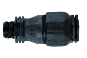Isiflo 113, Flexi koppling, utvändig R-gänga, svart, R25x27-35 i gruppen hos Din VVS-Butik (2503252)