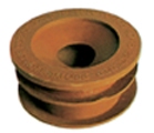 Faluplast, Falu 85509, Gumminippel, brun, 96/50-75mm i gruppen Avlopp / PVC- och PP-rr / Inomhusavlopp hos Din VVS-Butik (3106623)
