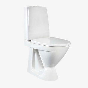 Seven D WC-stol, dolt avlopp, utan skruvhl, vit i gruppen Sanitet / WC-stolar / S-ls Golv hos Din VVS-Butik (7789138)