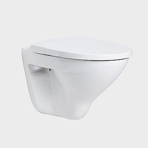 Seven D WC-skl, vgghngd, vit i gruppen Sanitet / WC-stolar / Vgghngd hos Din VVS-Butik (7789256)