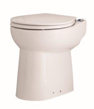 Saniflo, Sanicompact 43 Eco, WC-stol, golvmodell, med malpump, vit i gruppen Avlopp / Avloppspumpar hos Din VVS-Butik (7809006)