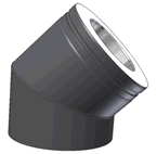 Storstensbj 45 med 50 mm isolering i gruppen Vrme / Skorsten / Skorstensrenovering hos Din VVS-Butik (115083)