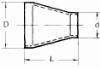 Frminskningskona, excentrisk, 114,3x3,6/60,3x2,9 i gruppen Rr & rrdelar / Stlrr / Flnsar & rrdelar hos Din VVS-Butik (1413830)