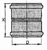 BLCHER, EuroPipe, Dubbelmuff, 2muff, rd i gruppen Rr & rrdelar / Rostfria rr / Rostfria/syrafasta Rrdelar hos Din VVS-Butik (1550118)