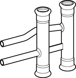 Mapress, Stamfrdelare, E, 12x12, elfrzinkat stl i gruppen Rr & rrdelar / Stlrr / Mapress Elfrszinkade hos Din VVS-Butik (1550885)