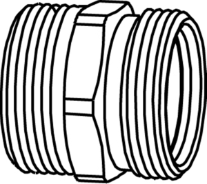 FPL351, Skarvnippel, utvndig gnga , G15, frkromad i gruppen Rr & rrdelar / Rrdelar & kopplingar / Klmringskopplingar hos Din VVS-Butik (1850216)