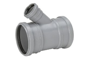 Uponor HTP, Grenrr, 3 muffar, 75x50x45, PP i gruppen Avlopp / PVC- och PP-rr / Markavlopp hos Din VVS-Butik (2318391)