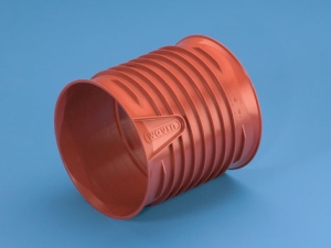 Wavin, Opti-Rib, Dubbelmuff, rödbrun, 200mm i gruppen Avlopp / PVC- och PP-rör / Markavlopp hos Din VVS-Butik (2354011)