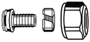 Tryckkoppling, DN16x2xG20 i gruppen Vrme / Golvvrme / Shuntar och tillbehr hos Din VVS-Butik (2418920)