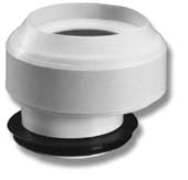 Purus, WC-anslutning, vit, 110mm, PP/TPE i gruppen Avlopp / PVC- och PP-rr / Inomhusavlopp hos Din VVS-Butik (2910406)