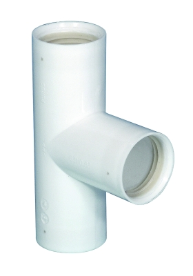 Purus, Instick, T-rr, instick, vit i gruppen Avlopp / PVC- och PP-rr / Inomhusavlopp hos Din VVS-Butik (2910429)