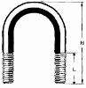 Ahlsell, Rundjrnsbygel, utan mutter, M8x54mm, SS1312 i gruppen Rr & rrdelar / Rrdelar & kopplingar / Fstdetaljer hos Din VVS-Butik (3819620)