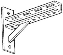 Ahlsell, U4-60S, Konsol, L=200mm i gruppen Rr & rrdelar / Rrdelar & kopplingar / Fstdetaljer hos Din VVS-Butik (3820309)