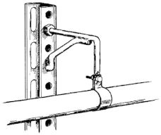 Ahlsell, Jirva-EA, Pendelkonsol, L=150mm i gruppen Rr & rrdelar / Rrdelar & kopplingar / Fstdetaljer hos Din VVS-Butik (3820316)