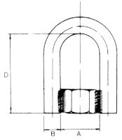 Ahlsell, 1325, Pendelgla enkel, M10, SSG7027 i gruppen Rr & rrdelar / Rrdelar & kopplingar / Fstdetaljer hos Din VVS-Butik (3821075)