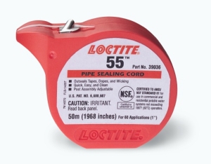 Loctite 55, Gngttningssnre, dricksvattengodknnt, 150m i gruppen Rr & rrdelar / Rrdelar & kopplingar / Fstdetaljer hos Din VVS-Butik (4051210)