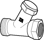 Raditrim, Returventil, rak, utan koppling, 15 i gruppen Vrme / Radiatorer/Element / Radiatortillbehr hos Din VVS-Butik (4825550)