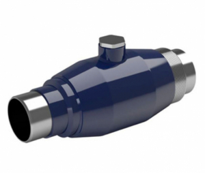 Naval, Anborrningsventil, med svets�ndar, bl�, DN50 i gruppen Ventiler / Kulventiler / Kulventiler fj�rrv�rme hos Din VVS-Butik (5085565)