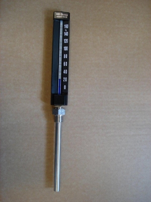 Q 606A242, Termometer, dykrr 160mm, rak lng, G15, stl i gruppen Ventiler / Mtare med tillbehr hos Din VVS-Butik (5134584)