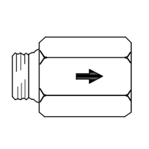 Grundfos, Backventil, 15mm, mssing i gruppen Pumpar / Pumptillbehr hos Din VVS-Butik (5732343)