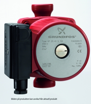 Grundfos, UP 20-45N, Tappvarmvattenpump, G32, bl=150mm i gruppen Pumpar / Cirkulationspump / Vta pumpar hos Din VVS-Butik (5803038)