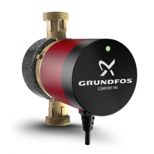 Grundfos Tappvarmvattenpump, UP 15-14BX, med avstngningsventil, G 1