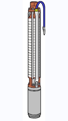 Debe, BN19, Djupbrunnspump, 1,1kW, 3x400V, 1,1kW, 3x400V i gruppen Pumpar / Djupbrunnspumpar / 3-fas 400 Volt / 4