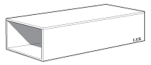 NIBE Rkrrsfrlngning, vinkel, svart, 180x123 mm i gruppen Vrme / Vrmepannor / Reservdelar/Tillbehr / vrigt hos Din VVS-Butik (6210740)