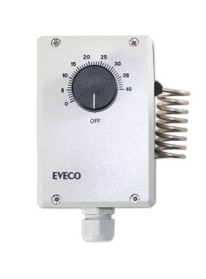 Eveco, SR101U, Termostat, 1-st utvndigt vred  i gruppen Vrme / Radiatorer/Element / Flkt luftvrme hos Din VVS-Butik (6727478)