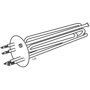 NIBE AB, NIBE AA 23-5  , Elpatron, flnsad, 0,8/2 kW, 230/400 V i gruppen Vrme / Varmvattenberedare / Reservdelar/Tillbehr hos Din VVS-Butik (6952276)