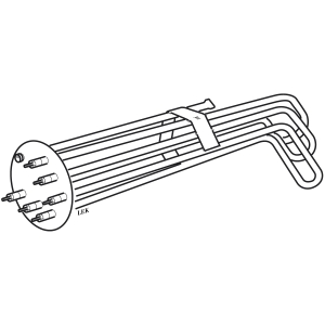 NIBE AB, NIBE BA-36  , Elpatron, flnsad, 4,5 kW, 230/400 V        i gruppen Vrme / Elpatroner hos Din VVS-Butik (6952280)