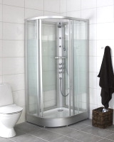 Solid SKR NR , Duschkabin, hrdat skerhetsrkfrgatglas, natur, 90x90 i gruppen Sanitet / Dusch / Duschvggar hos Din VVS-Butik (7394295)