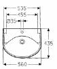 Gustavsberg, Gbg 590-2-10881, Tvttstll, vit i gruppen Sanitet / Handfat / Tvttstll hos Din VVS-Butik (7454596)