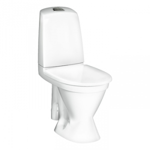 Gustavsberg, 1591WC Hygienic flush WC-stol, fot fr ROT2/4 l i gruppen Sanitet / WC-stolar / S-ls Golv hos Din VVS-Butik (7813705)