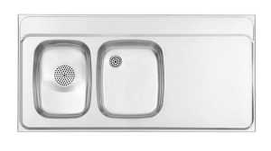 If, Contura H 16 V RH, Diskbnk, kranhl med frstrkning  i gruppen Sanitet / Rostfritt hos Din VVS-Butik (8006144)