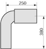 Rebase AB, Avloppsanslutning, enkel, svart, 110 mm i gruppen Avlopp / PVC- och PP-rr / Inomhusavlopp hos Din VVS-Butik (8070909)