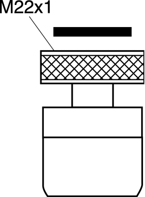 Gustavsberg, Strlsamlare, invndig gnga en kulled, M22x1 i gruppen Sanitet / Tillbehr/armaturer / vrigt hos Din VVS-Butik (8242089)