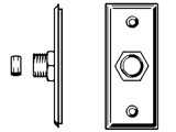 FMM, Vggbricka, enkel, G10x10 i gruppen Sanitet / Tillbehr/armaturer / Nipplar/kopplingar/fsten hos Din VVS-Butik (8530727)