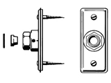 FMM, Ventilfste, D=12, rostfri i gruppen Sanitet / Tillbehr/armaturer / Nipplar/kopplingar/fsten hos Din VVS-Butik (8531782)