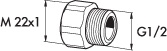 MA, Koppling, liten bricka, 12-15mm i gruppen Sanitet / Tillbehr/armaturer / Nipplar/kopplingar/fsten hos Din VVS-Butik (8543363)