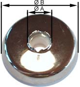 Bogrdhs, Vggbricka, med stdring, 12mm i gruppen Sanitet / Tillbehr/armaturer / Nipplar/kopplingar/fsten hos Din VVS-Butik (8561326)