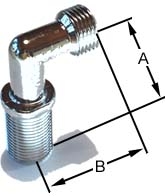 Bogrdhs, Vinkel, R15, frkromad i gruppen Sanitet / Tillbehr/armaturer / Nipplar/kopplingar/fsten hos Din VVS-Butik (8562720)