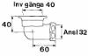 Purus, Badkarsvinkel, Invndig gnga, vit, G40x32 i gruppen Sanitet / Tillbehr/armaturer / Ventiler/anslutningsslang hos Din VVS-Butik (8571705)