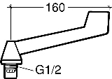 Gustavsberg, Ventilverstycke, G15 VV i gruppen Sanitet / Blandare / Reservdelar/Tillbehr hos Din VVS-Butik (8612643)