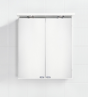 IDO Reflect, Spegelskp, med Led spot vit, 560x635x130/240mm i gruppen Sanitet / Dusch / Duschutrustning hos Din VVS-Butik (8759700)