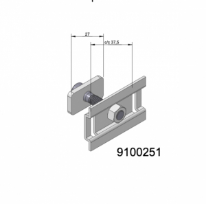 Sektionsf�ste MR, Nisch-D/T i gruppen V�rme / Radiatorer/Element / Sektionsradiatorer / Reservdelar/Tillbeh�r hos Din VVS-Butik (9100251)