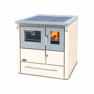 Vedspis Clasic SG-80 - skorstensanslutning v�nster bak/sida Beige i gruppen V�rme / Eldst�der / Vedspisar hos Din VVS-Butik (SG-80-SV-PC3)