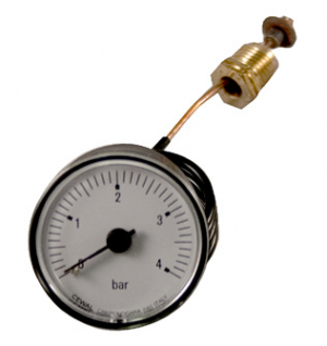 Vrmebaronen Manometer 0-4 bar  40 mm, l = 500 mm i gruppen Reservdelar / Reservdelar Vrmebaronen / MP 4 hos Din VVS-Butik (VB380009)