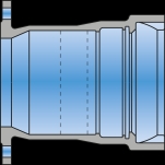 VRS, Flänsmuff, DN250, SS342, L=145